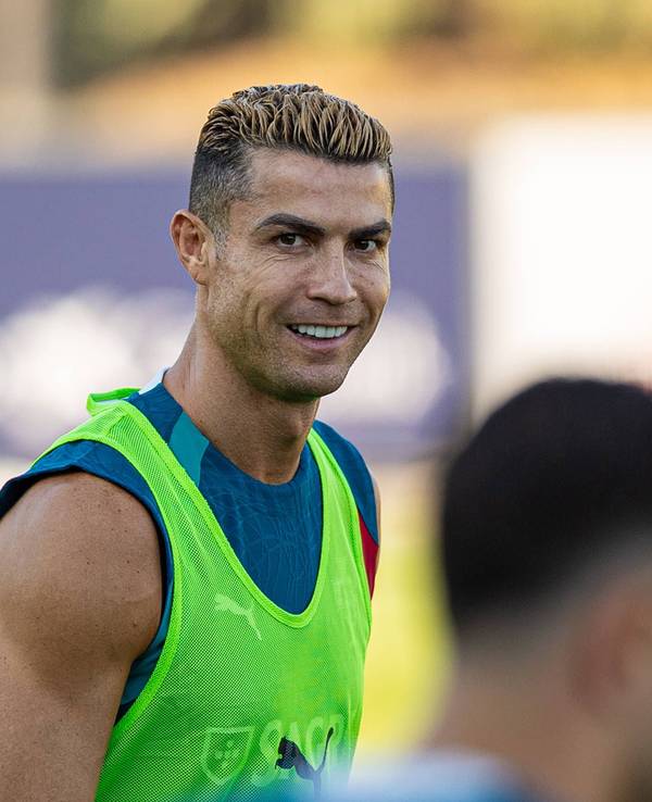 Cristiano Ronaldo beim Training für die portugiesische Nationalmannschaft.