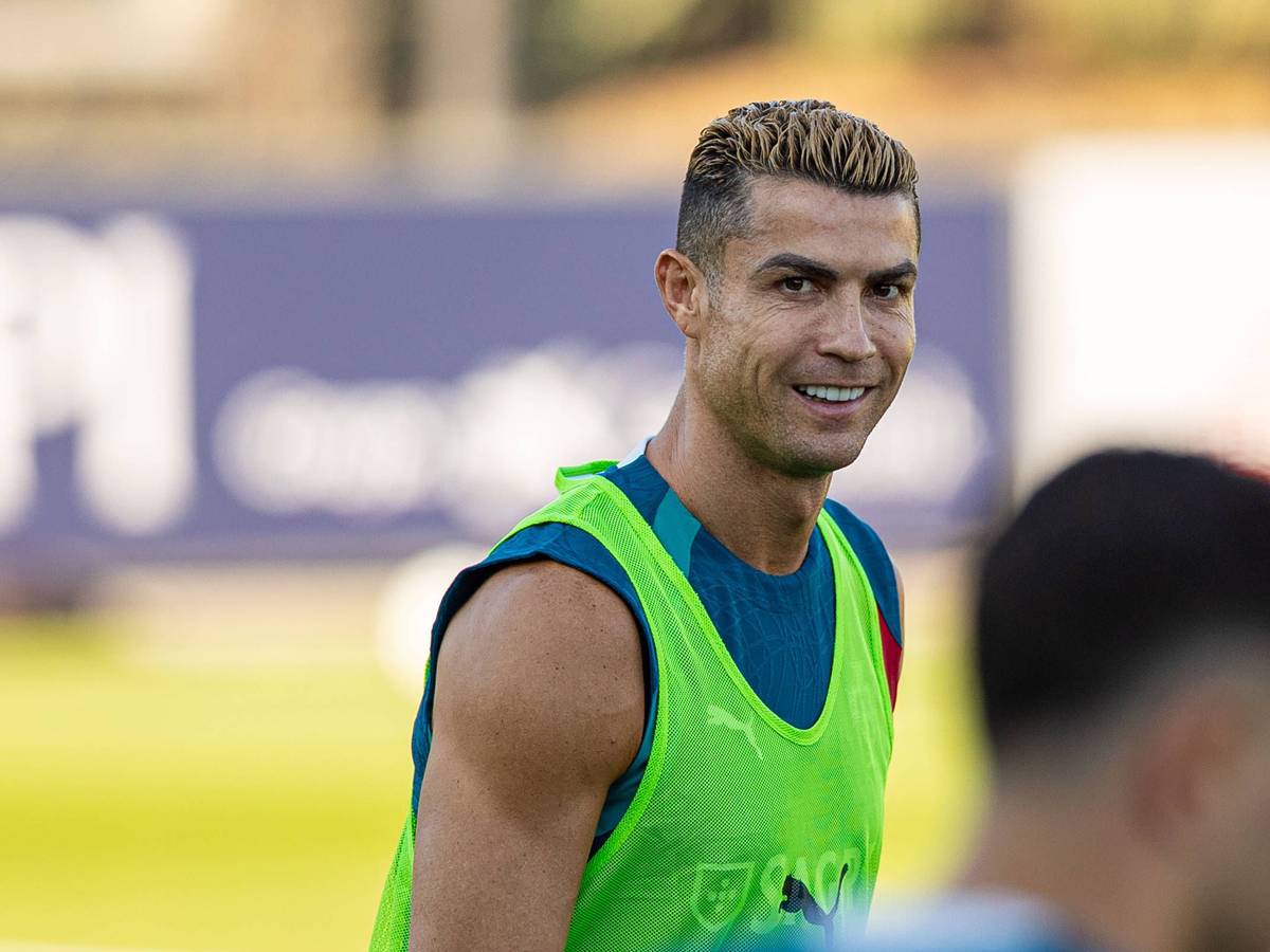 Cristiano Ronaldo beim Training für die portugiesische Nationalmannschaft.