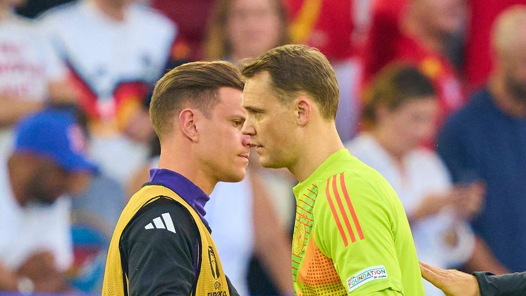 Manuel Neuer und Marc-Andre ter Stegen bei der Heim-EM 2024.