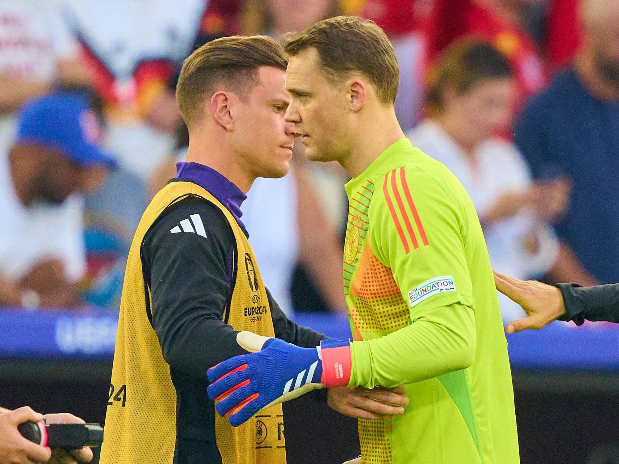 Manuel Neuer und Marc-Andre ter Stegen bei der Heim-EM 2024.