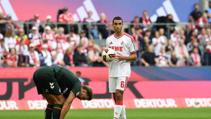 Ellyes Skhiri beim Spiel gegen Werder Bremen.