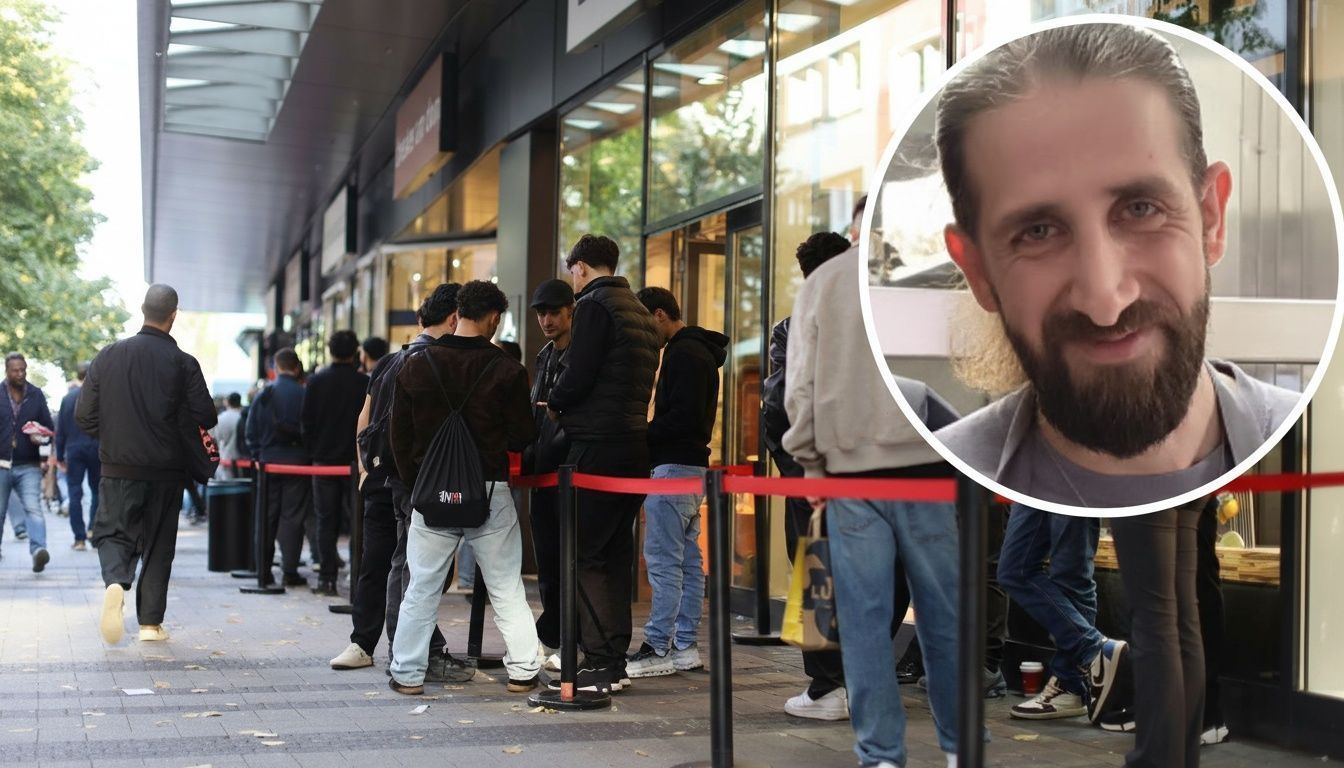 Seit Tagen lange Schlangen vor Omar Nhas' Chicken-Imbiss in Köln