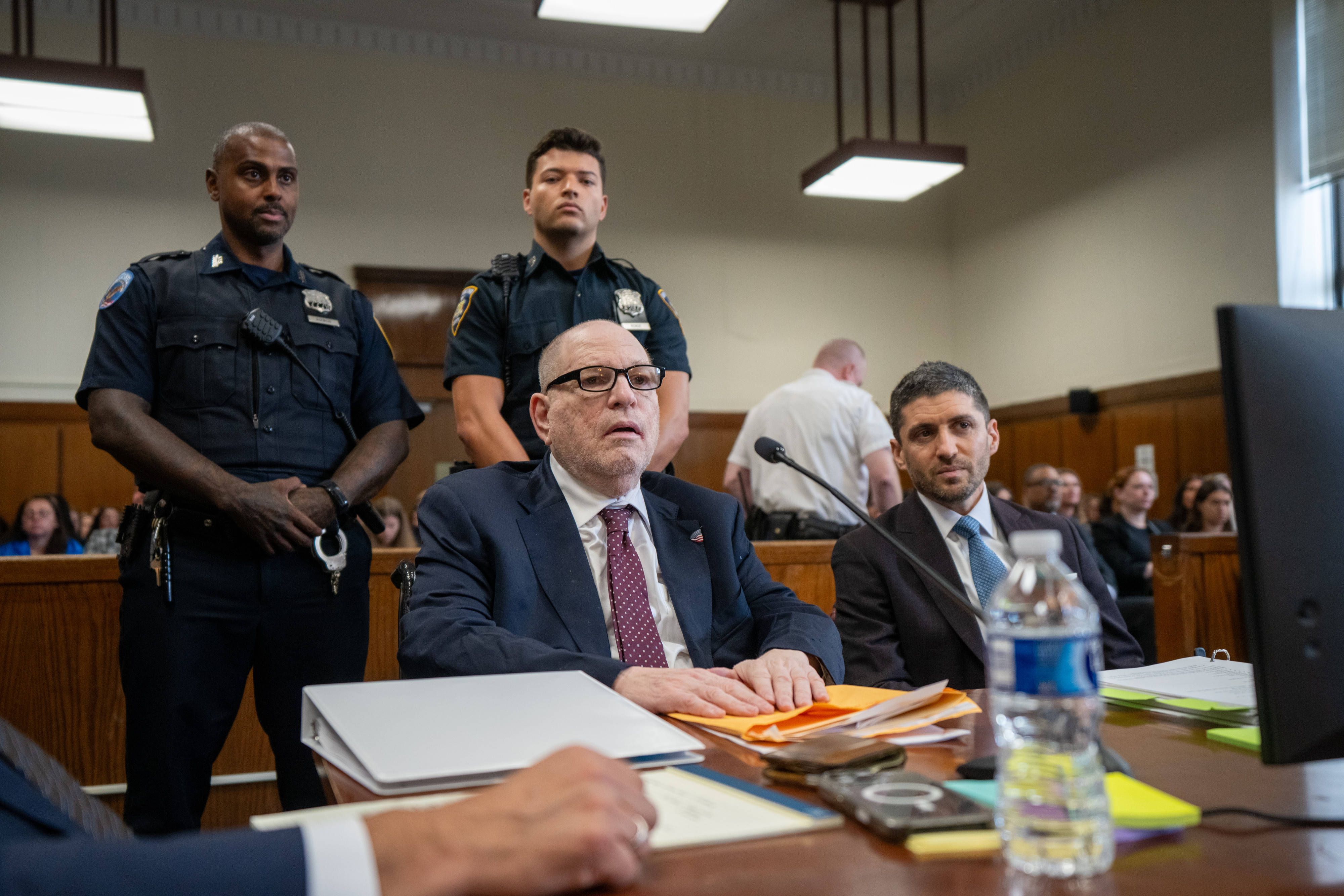 Harvey Weinstein im Gericht in New York.