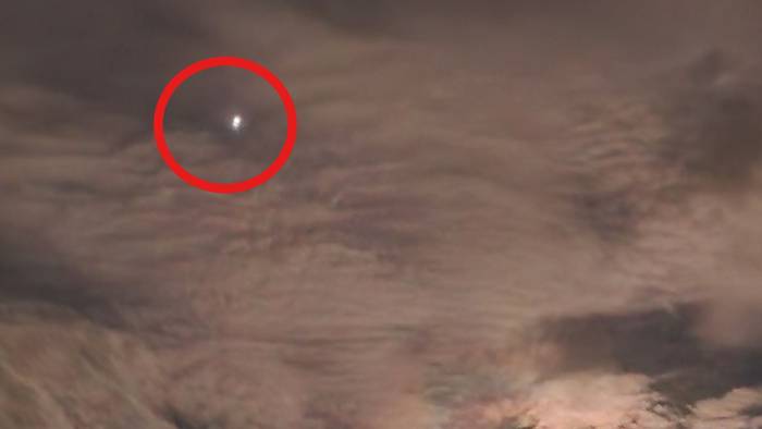 Die ISS war auch am Troisdorfer Himmel zu sehen. Fotografiert am Mittwochabend um 20.33 Uhr.