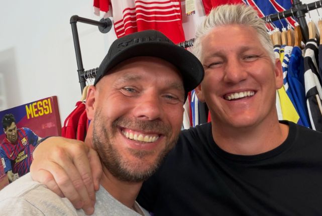 Lukas Podolski und Bastian Schweinsteiger