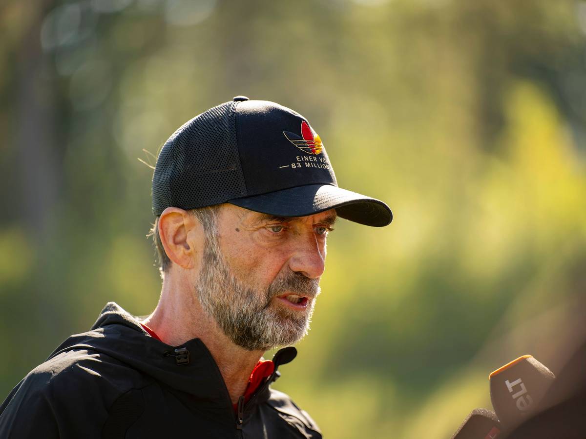 Jürgen Klopp mit Kappe