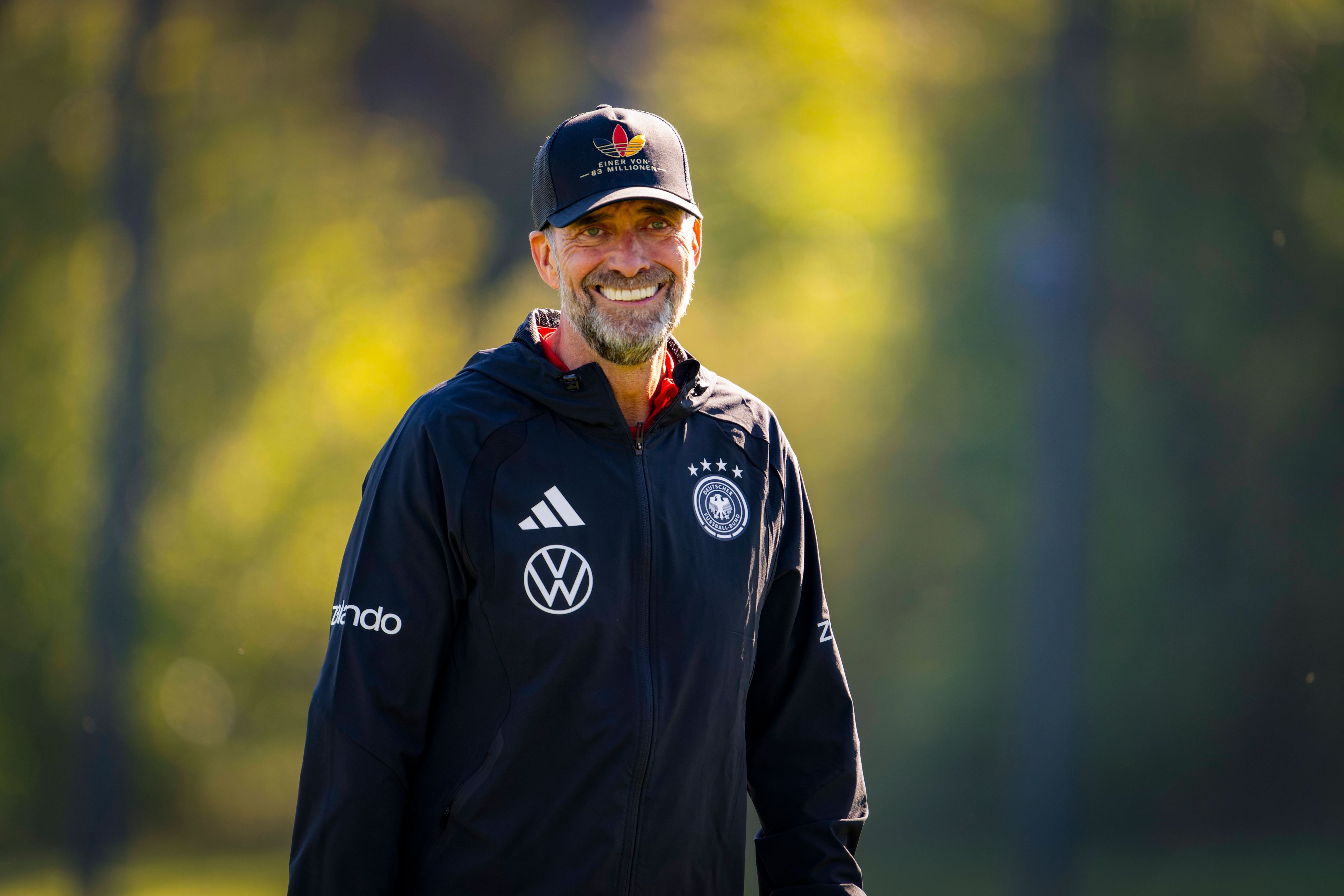 Jürgen Klopp beim Training der deutschen Nationalmannschaft.
