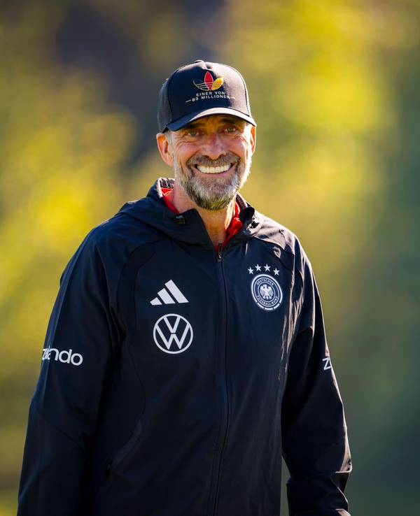 Jürgen Klopp beim Training der deutschen Nationalmannschaft.