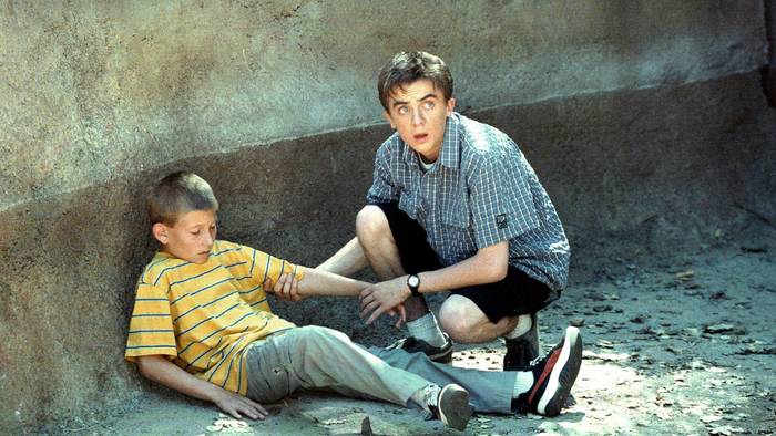 Erik Per Sullivan und Frankie Muniz (r.) in der vierten Staffel von „Malcom mittendrin“ (2000-2006).
