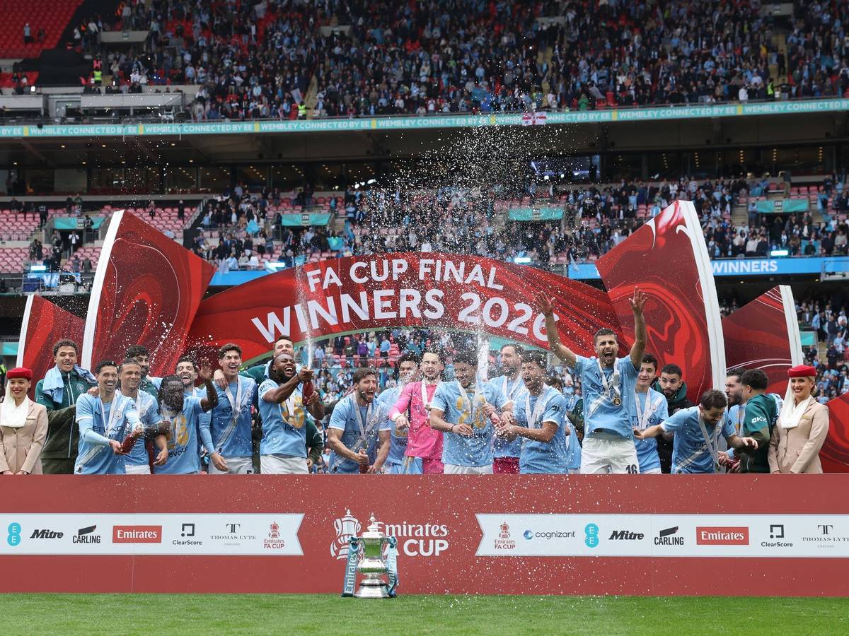 Manchester City jubelt beim FC-Cup-Finale.