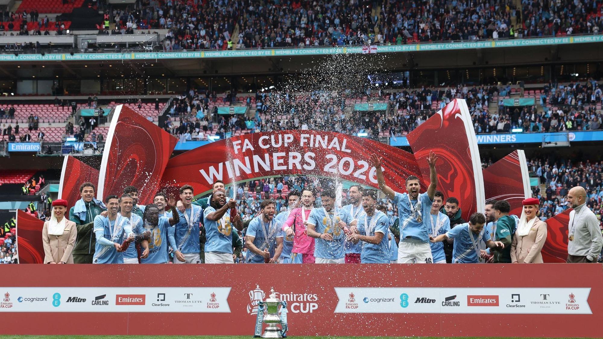 Manchester City jubelt beim FC-Cup-Finale.