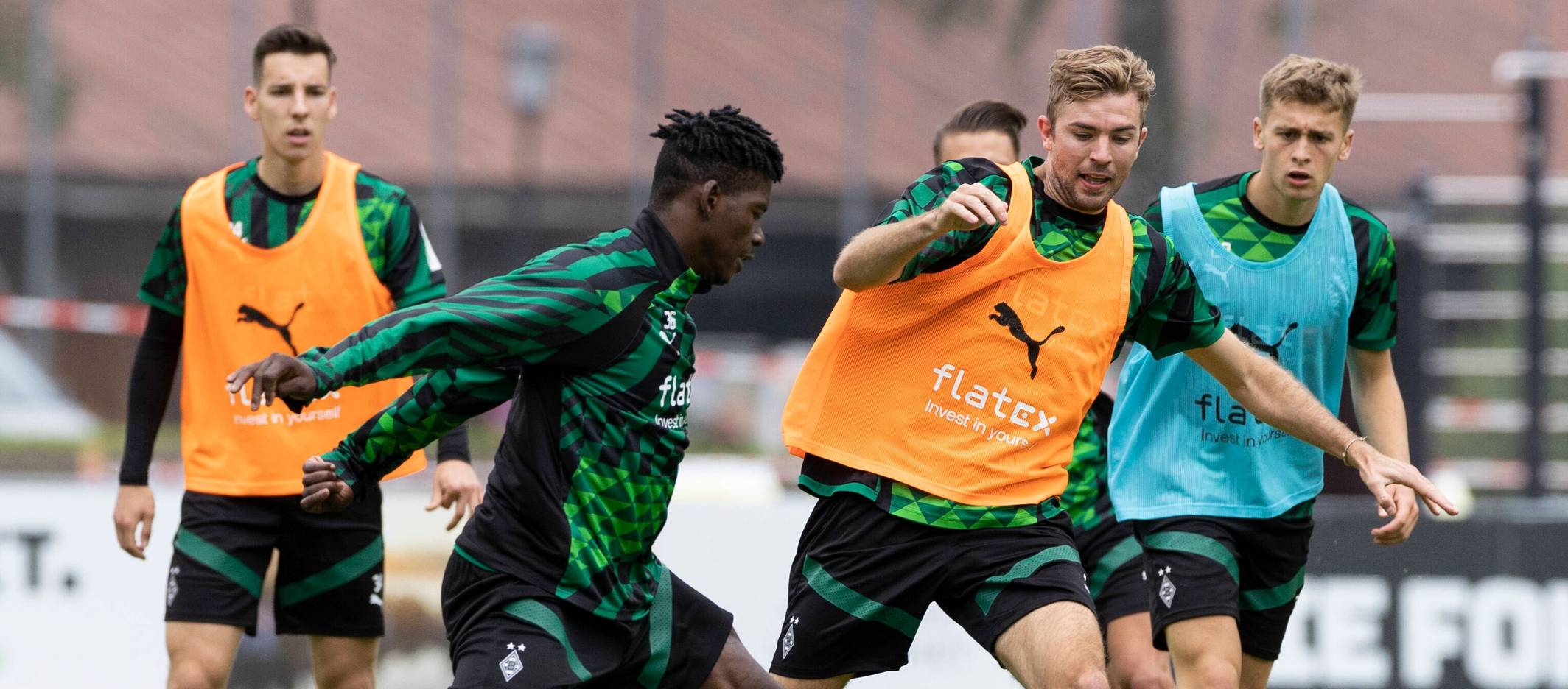 Breel Embolo im Training für Borussia Mönchengladbach.
