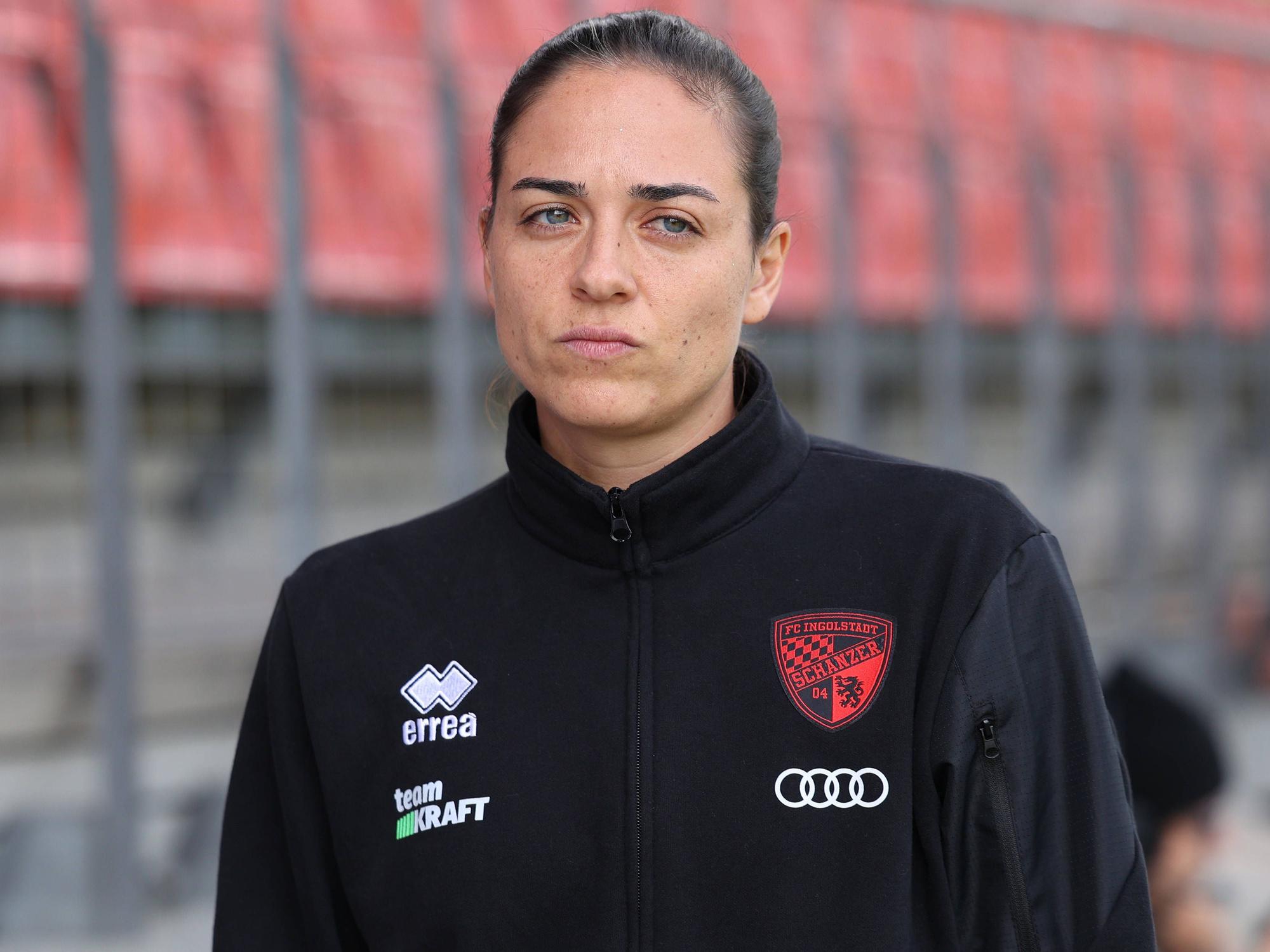 Sabrina Wittmann mit enttäuschtem Gesicht.