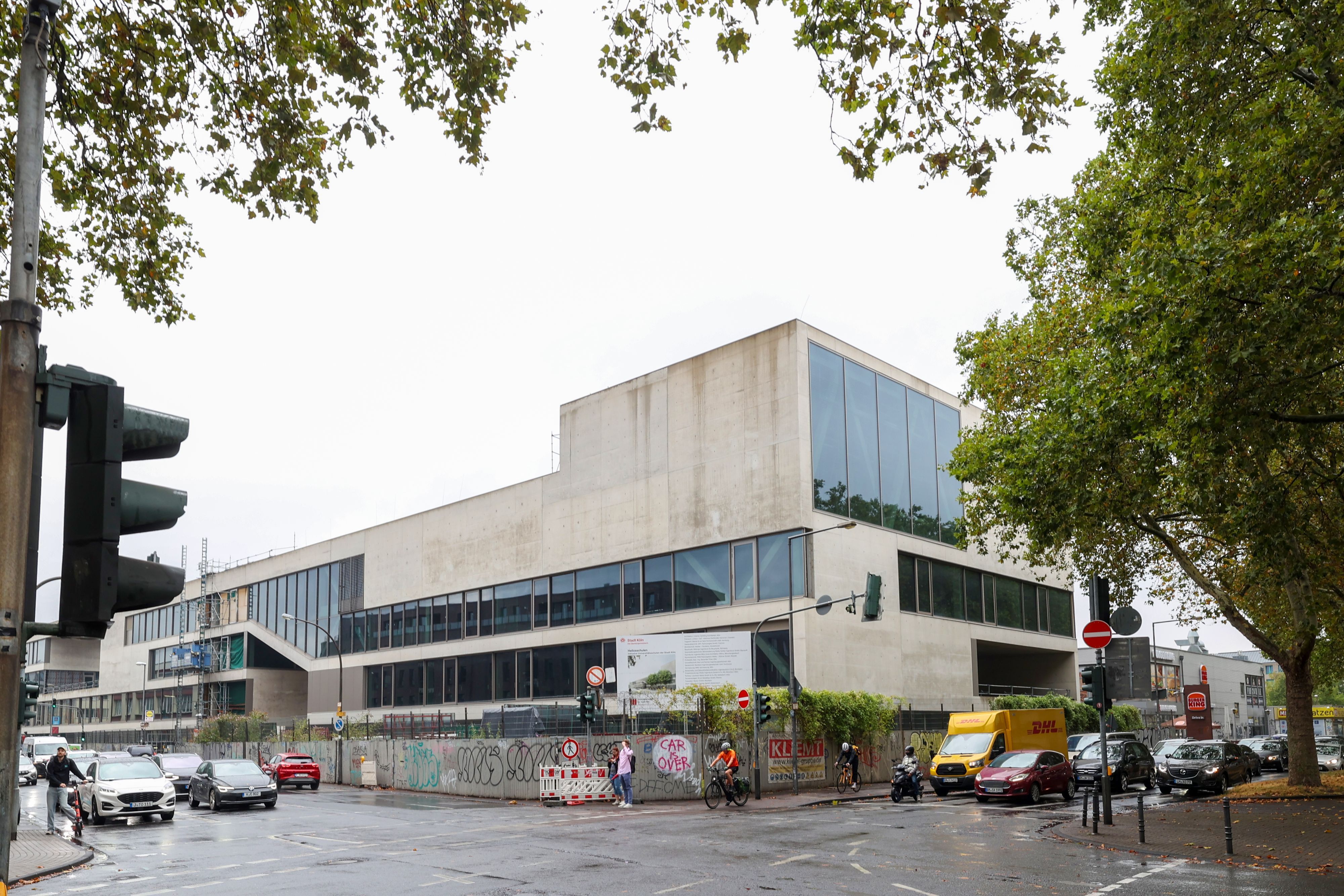 Die Heliosschule in Ehrenfeld ist Baustelle.