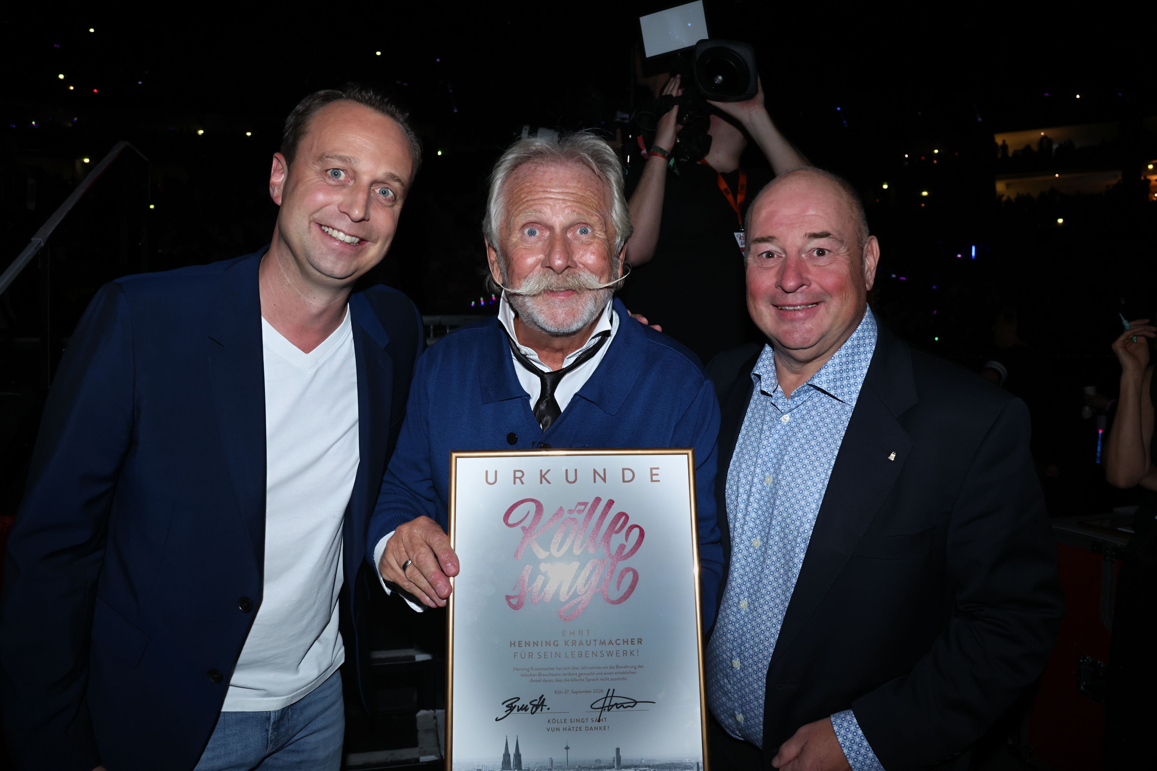 Lukas Wachten mit Henning Krautmacher und Stephan Brandt.