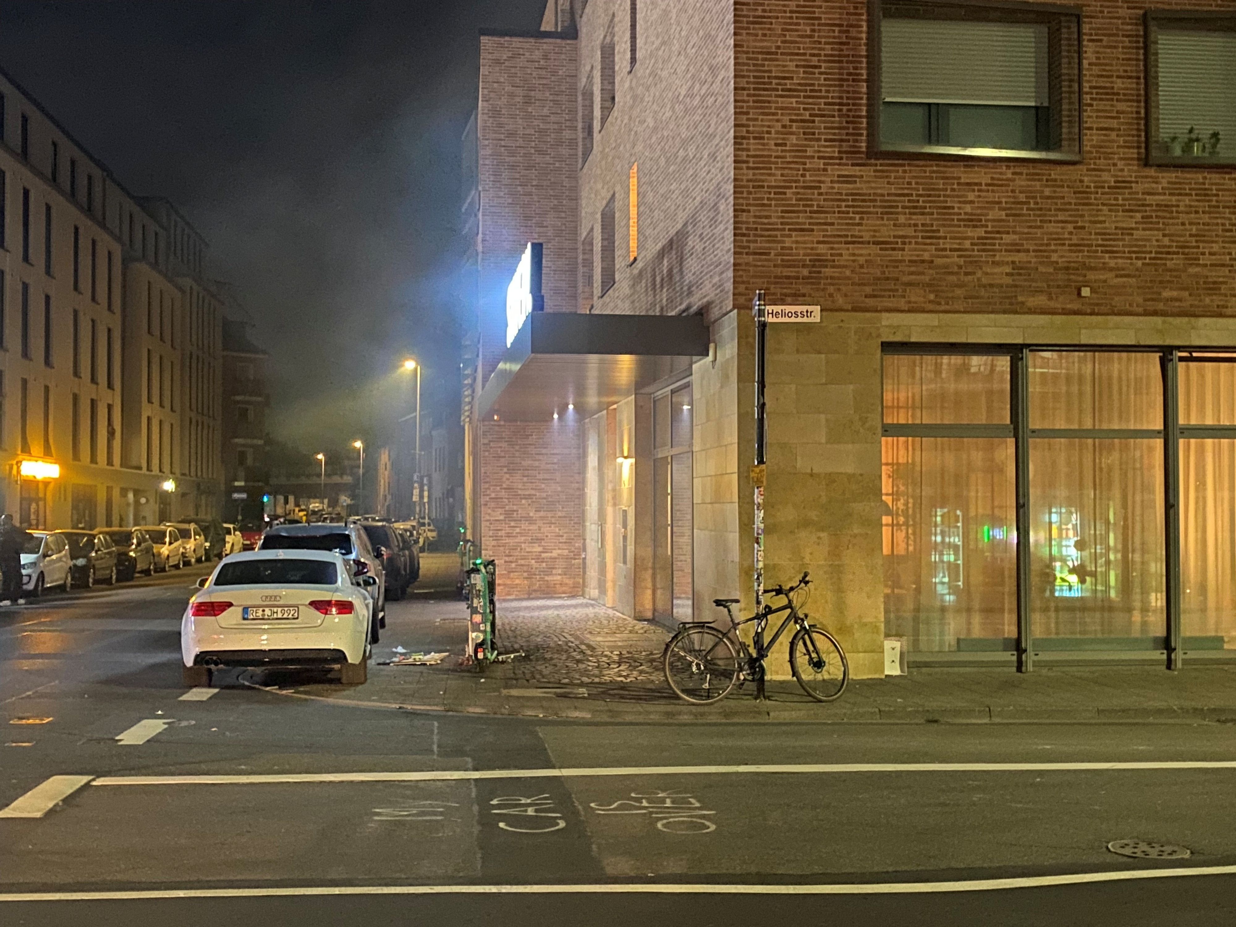 Straßenecke in  Köln.