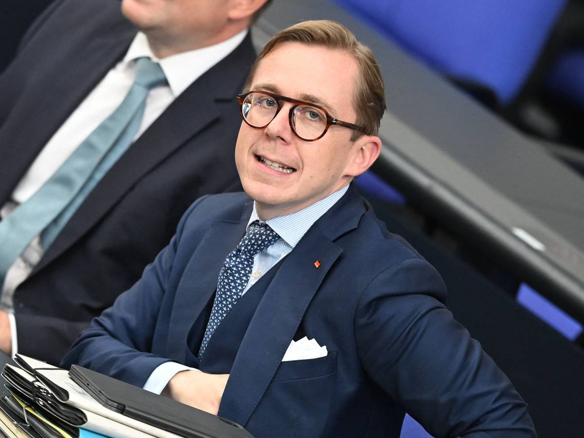 Philipp Amthor (CDU) bei einer Sitzung des Bundestags. (Archivbild)