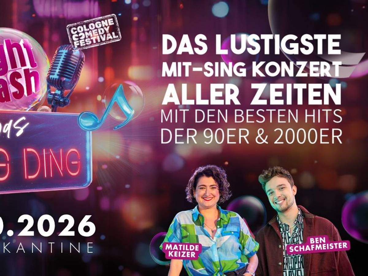 NightWash – Das Sing Ding kommt am 23. Oktober 2026 in die Kantine Köln.