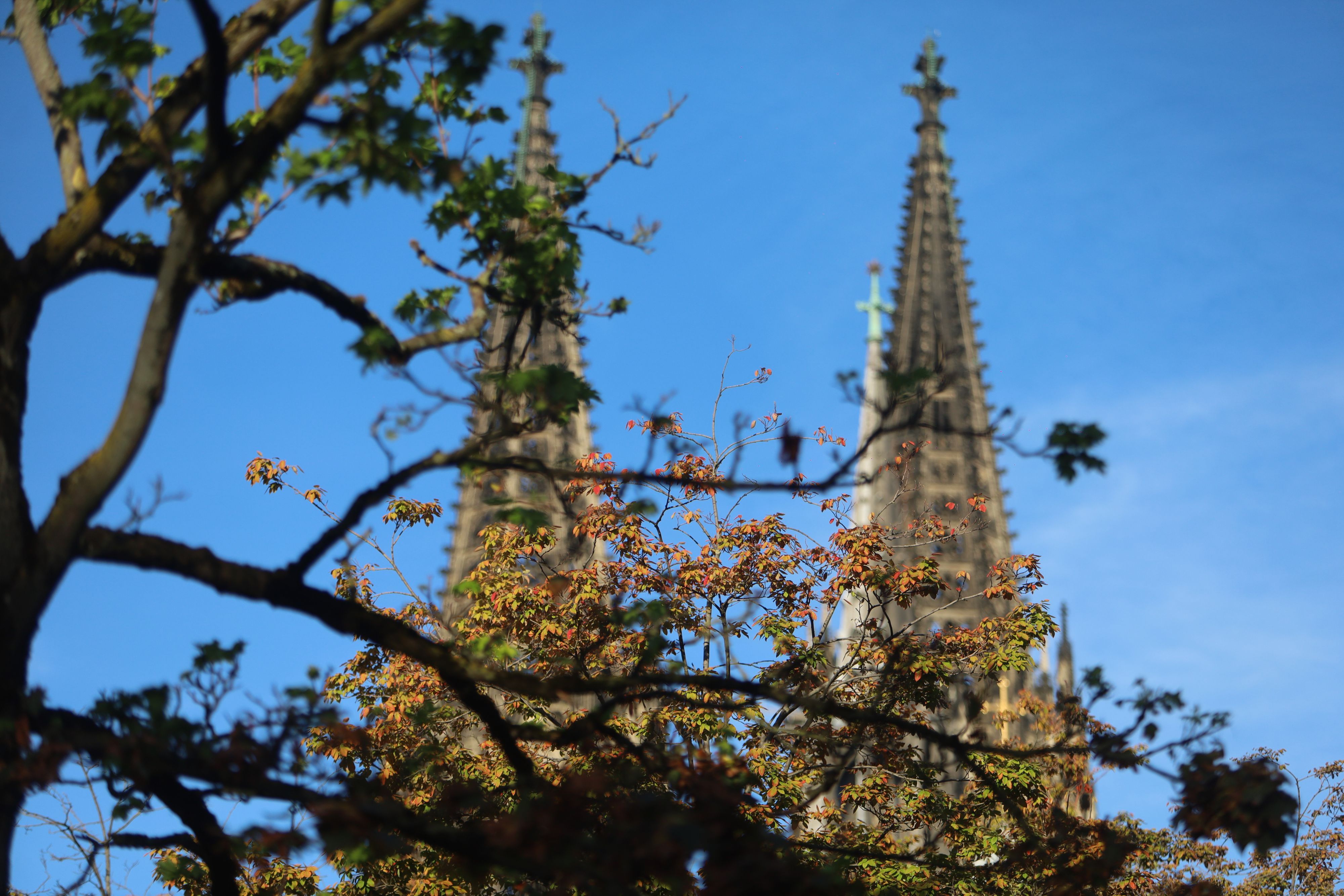 Blauer Himmel über Köln