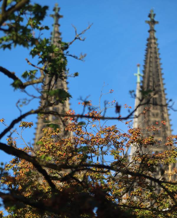 Blauer Himmel über Köln