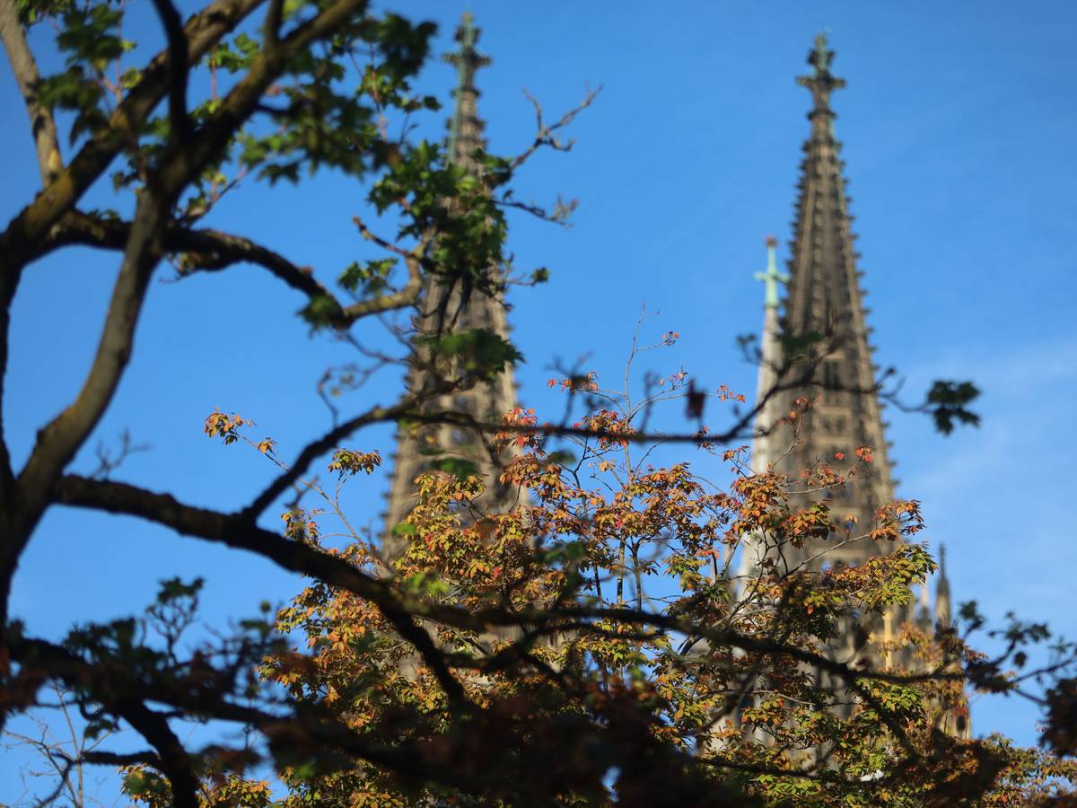 Blauer Himmel über Köln