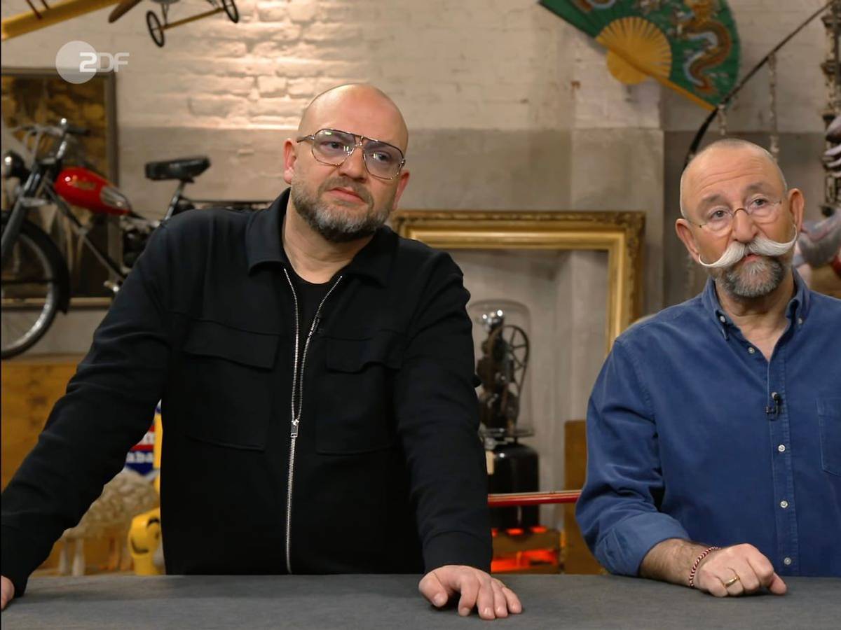 „Das ist skurril“, meinte Sven Deutschmanek, als er das Objekt bei „Bares für Rares“ bestaunte. (Bild: ZDF)