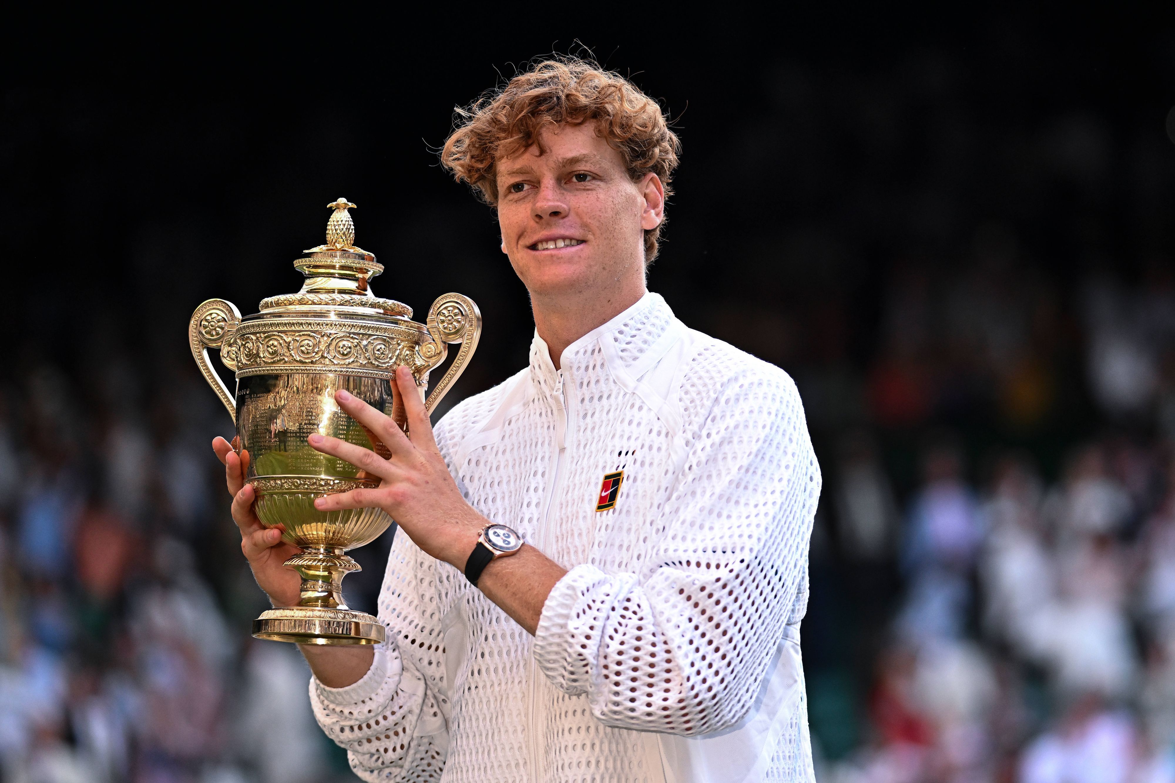 Jannik Sinner bei seinem Wimbledon-Triumph