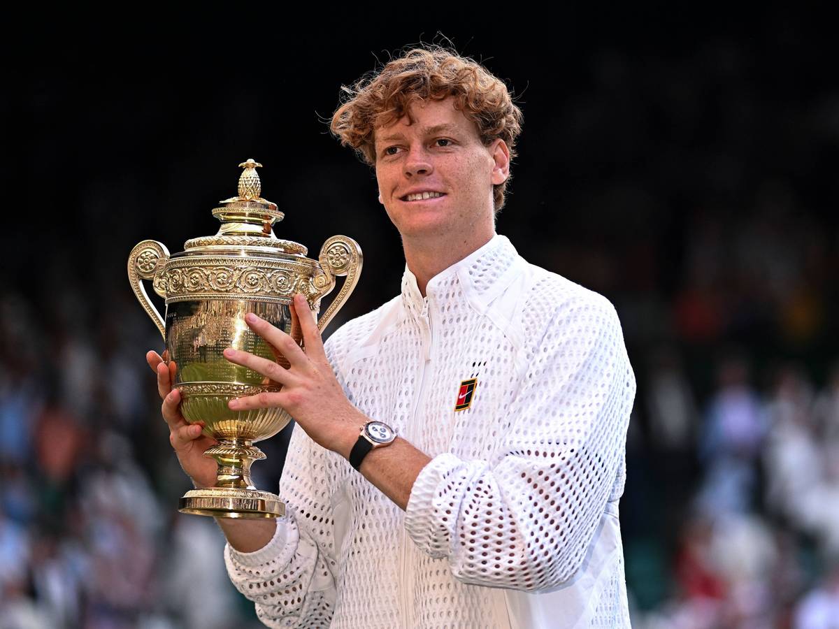Jannik Sinner bei seinem Wimbledon-Triumph