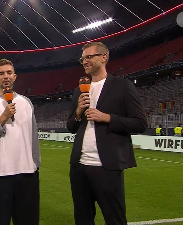 Jochen Breyer, Chris Kramer und Per Mertesacker für das ZDF im Einsatz.