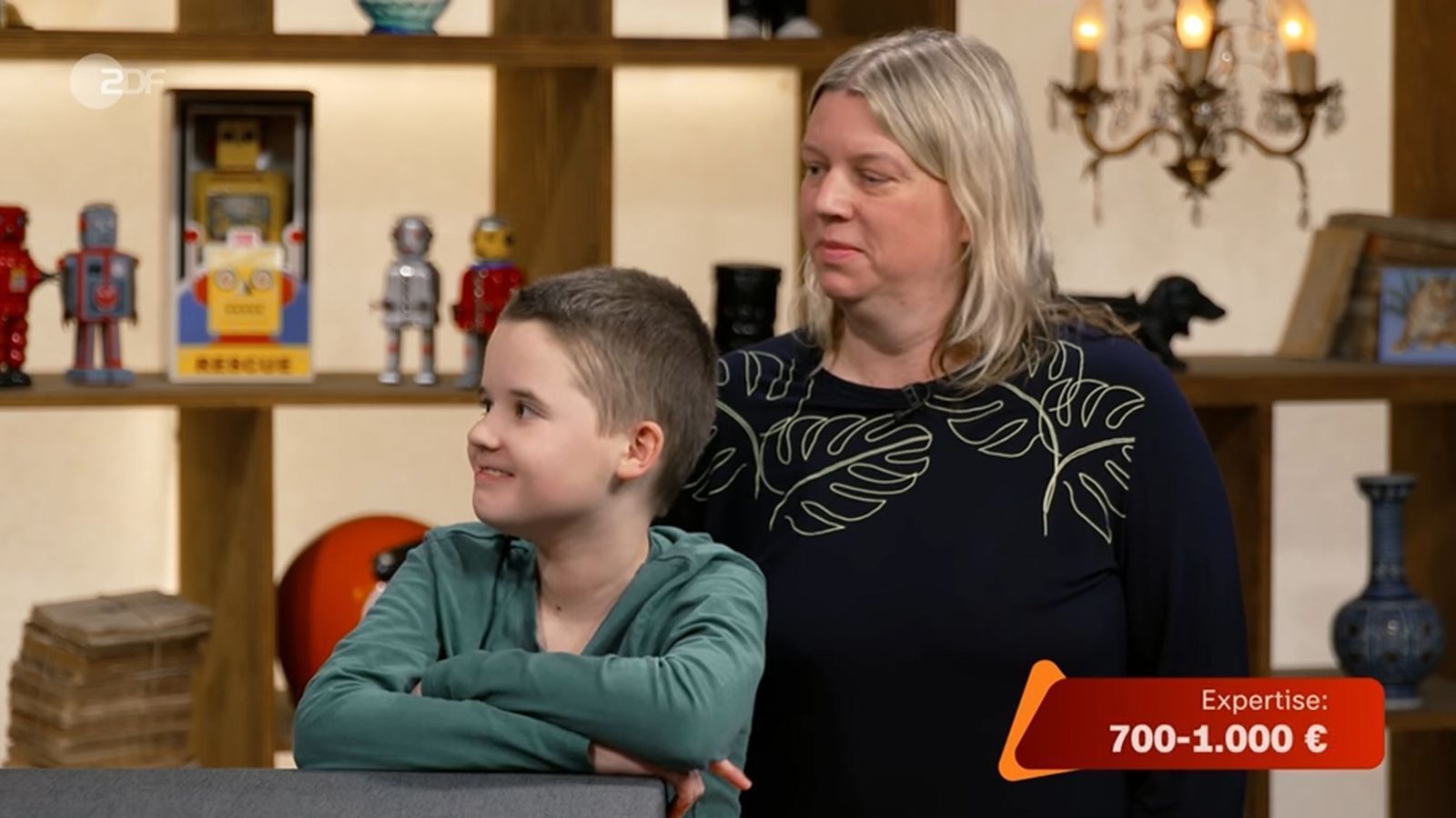 Weil laut Experte bis zu 1.000 Euro für die Goofys möglich seien, strahlten die Verkäufer. (Bild: ZDF)