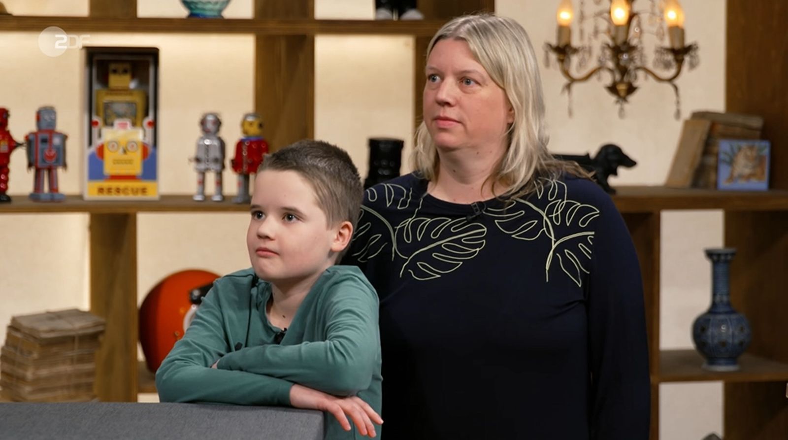 Yvonne hatte die Figuren von ihrem verstorbenen Ex-Mann. (Bild: ZDF)