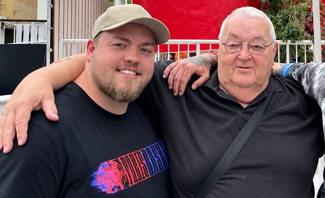 Sven Glöckner (l.) und sein Opa „Ebi“