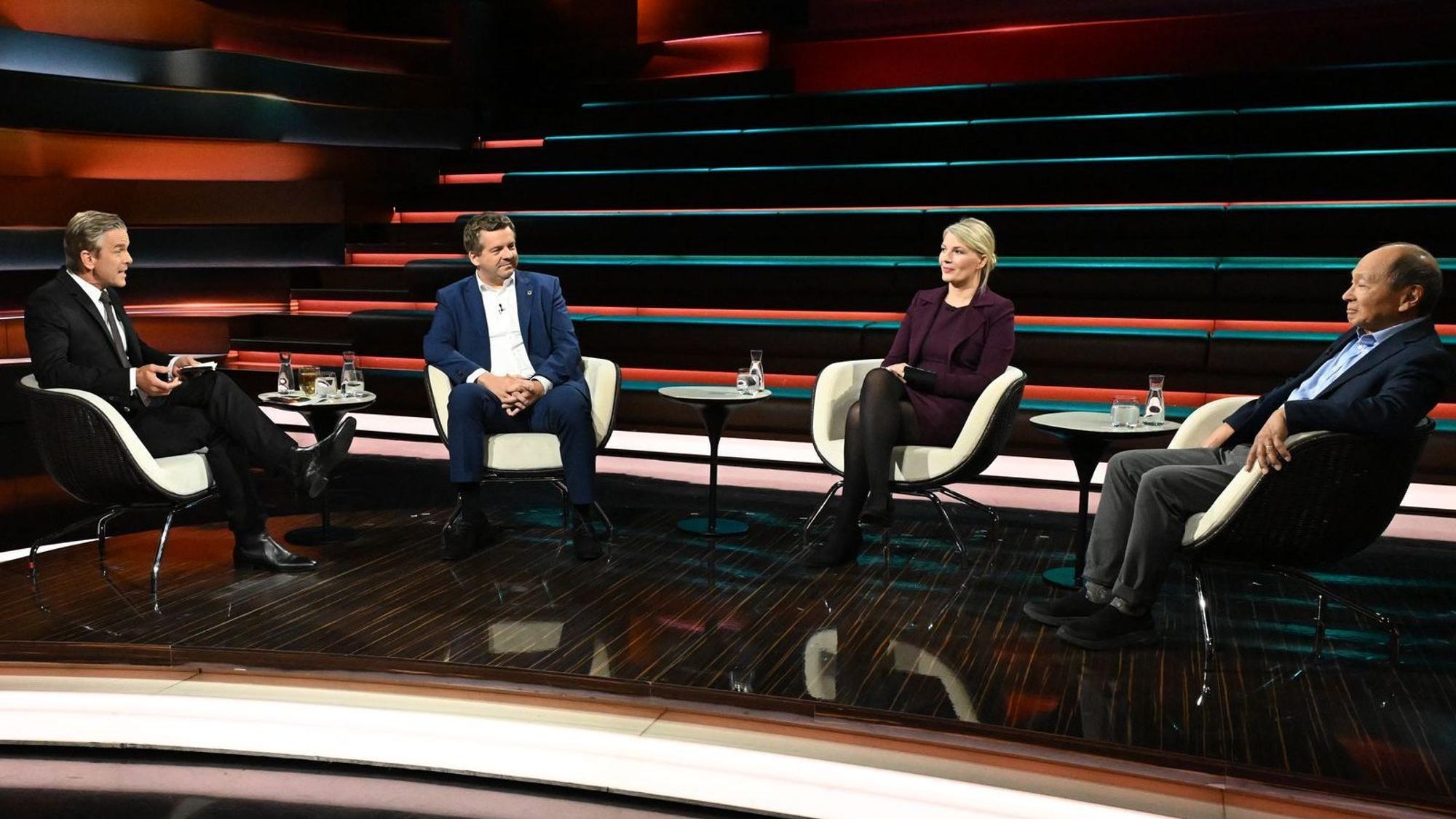 Bei „Markus Lanz“ kam am Donnerstagabend die Frage die Frage auf, wie nach dem AfD-Wahlsieg eine Mehrheitsbildung bei Beschlüssen im Landtag von Sachsen-Anhalt aussehen könnte. (Bild: ZDF / Markus Hertrich)