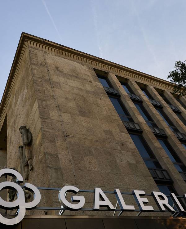 Blick auf die Galeria Filiale an der Düsseldorfer Schadowstraße. Galeria betreibt noch 83 Warenhäuser in Deutschland.