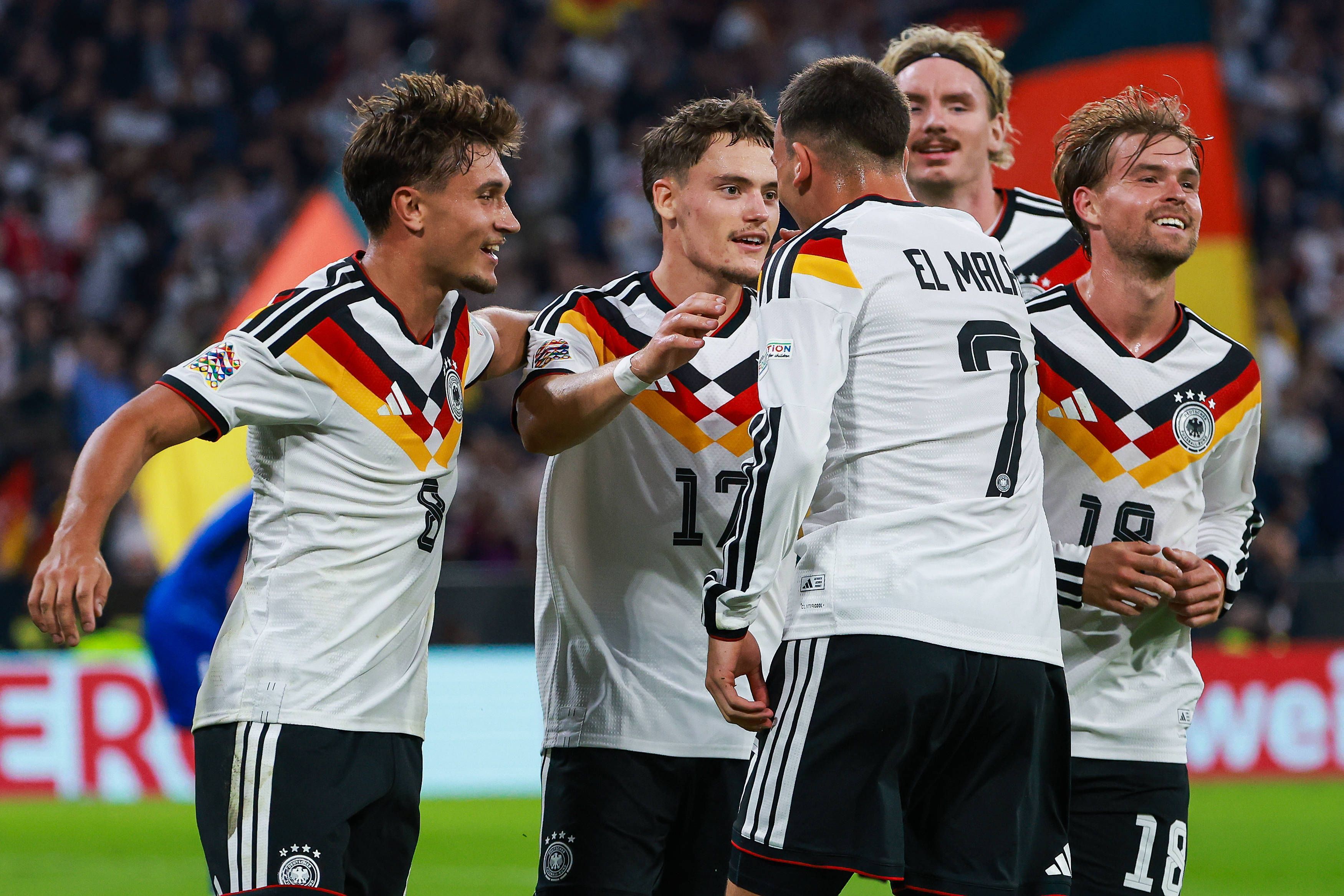Tom Bischof, Florian Wirtz, Nick Woltemade und Maximilian Mittel