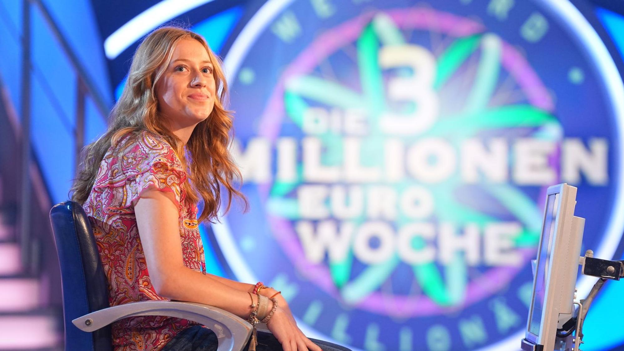 Maya Upmann tat sich bei der 1.000-Euro-Frage schwer. (Bild: RTL / Stefan Gregorowius)