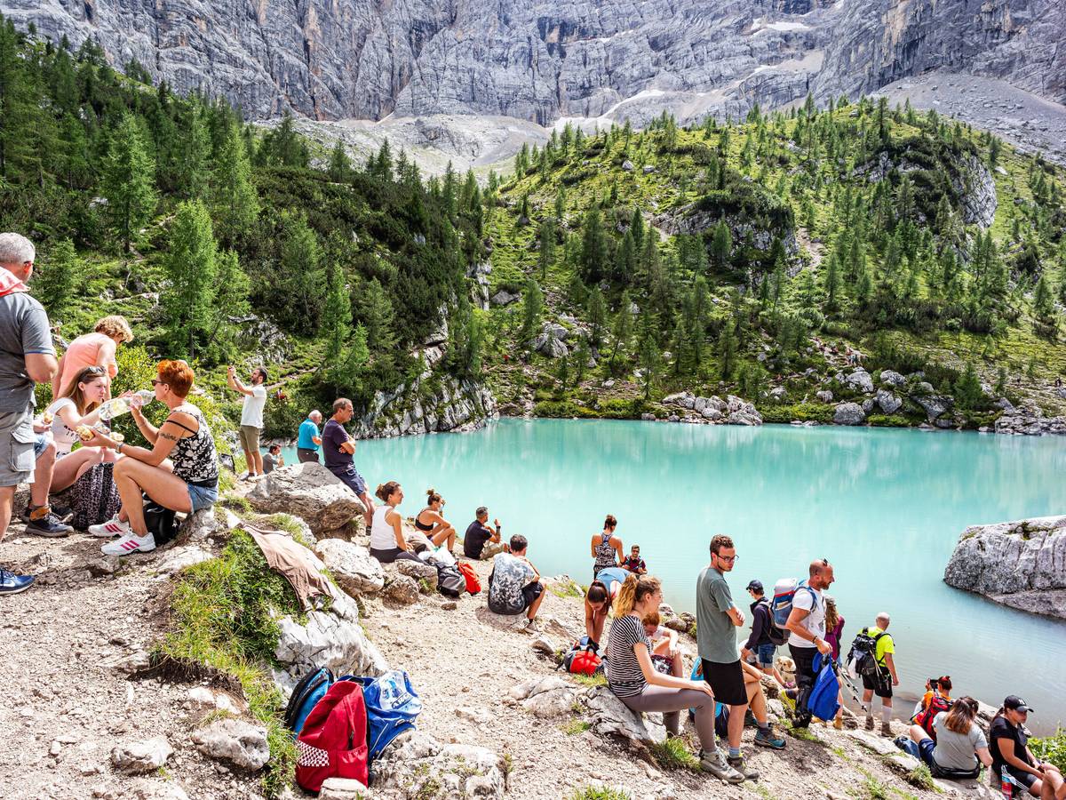 Blick auf den beliebten Lago di Sorapis. (Archivbild)