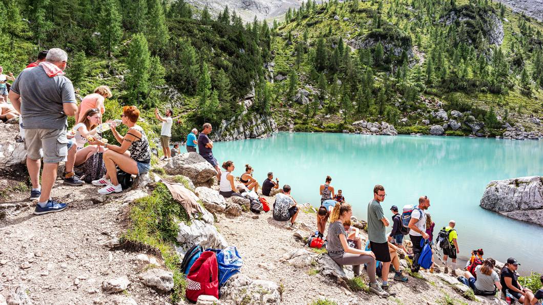 Blick auf den beliebten Lago di Sorapis. (Archivbild)