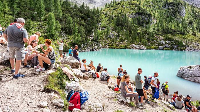 Blick auf den beliebten Lago di Sorapis. (Archivbild)