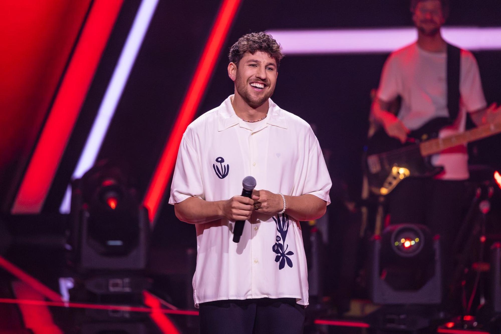 Marvin Hollederer erlebte bei seiner Blind Audition bei „The Voice of Germany“ eine Gefühlsachterbahn. (Bild: Joyn / Richard Hübner)