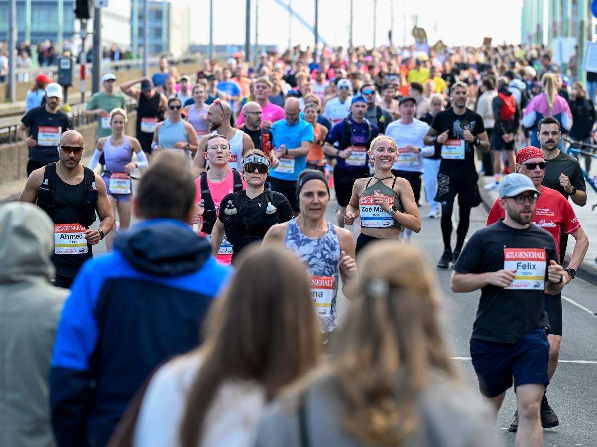 04.10.2026, Köln: Am 28. Generali Köln Marathon nehmen 41.000 Läuferinnen und Läufer teil. Foto: Uwe Weiser