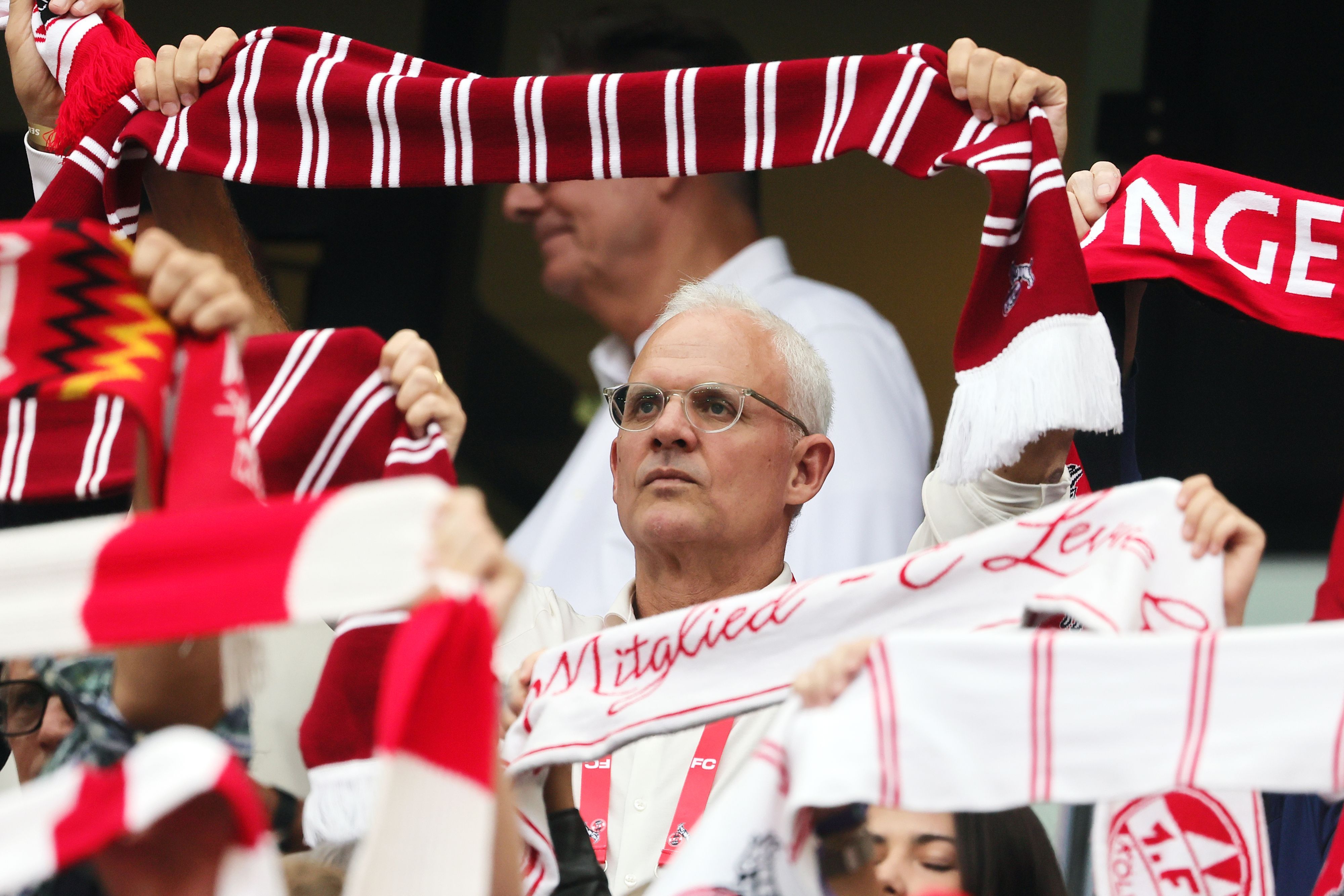 Jörg Alvermann, Vizepräsident des 1. FC Köln, im Stadion.