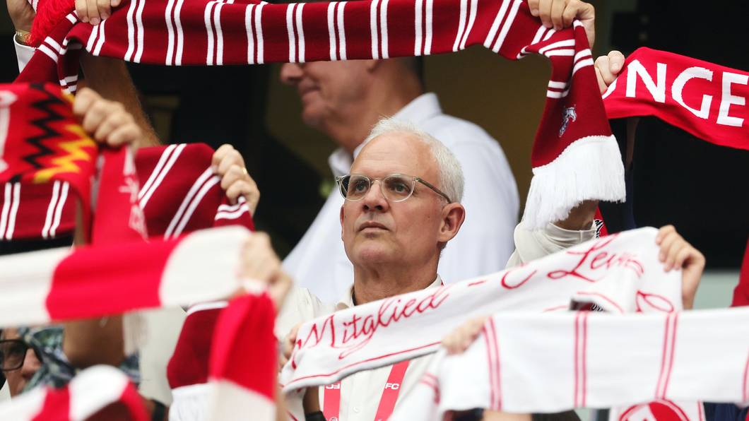Jörg Alvermann, Vizepräsident des 1. FC Köln, im Stadion.