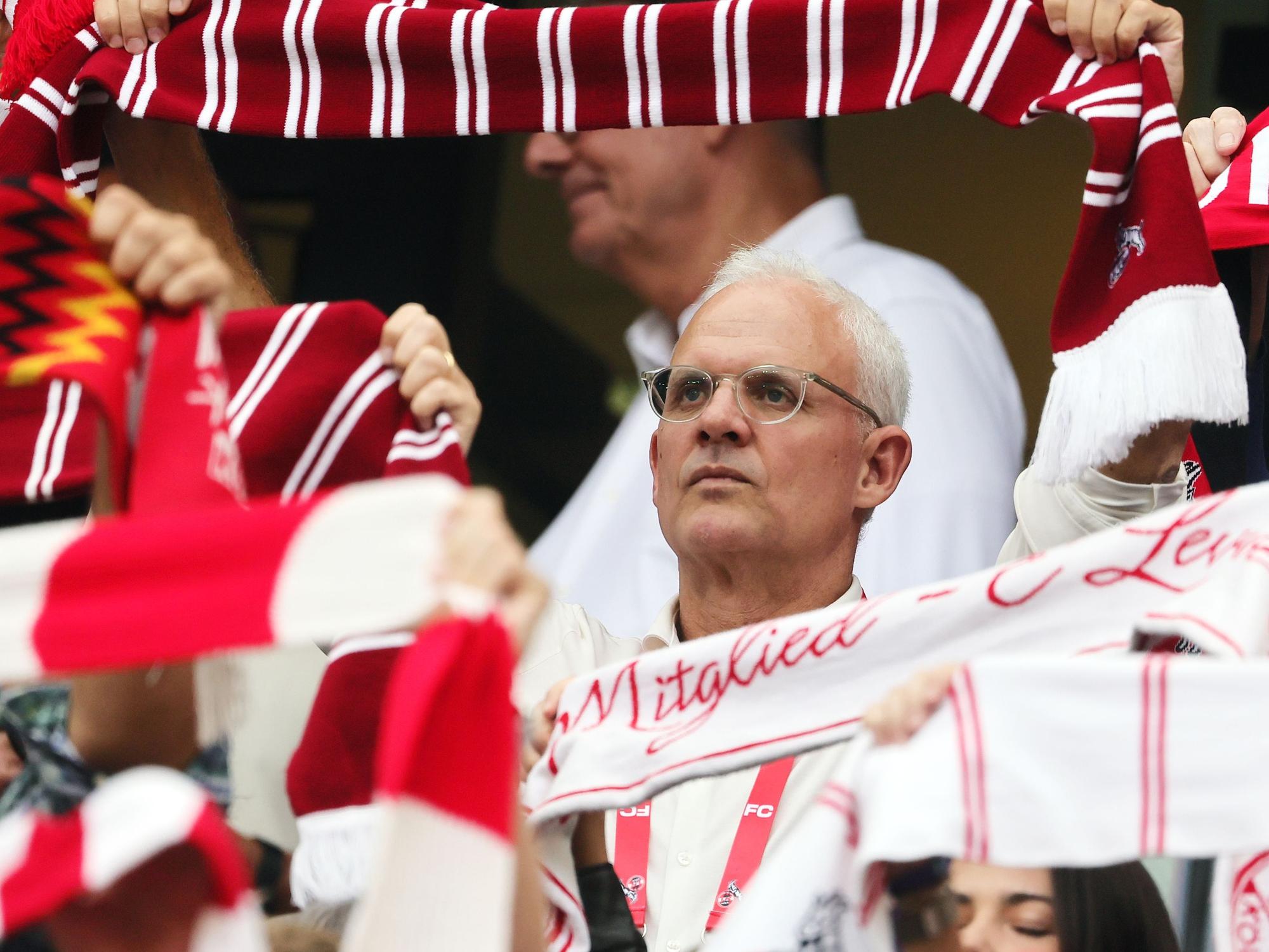 Jörg Alvermann, Vizepräsident des 1. FC Köln, im Stadion.