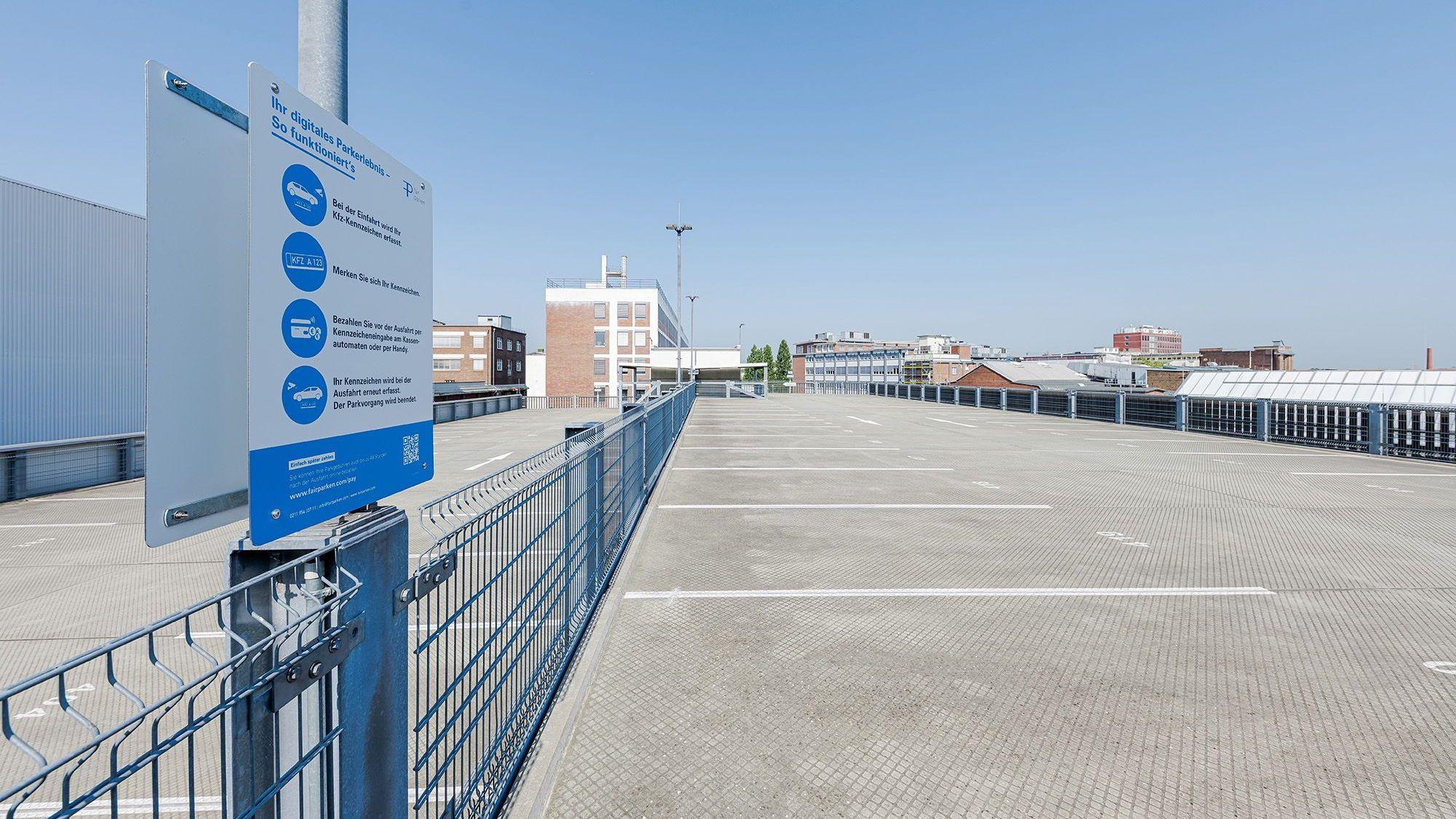 Der Parkplatz bei Kaufland in Köln-Mülheim