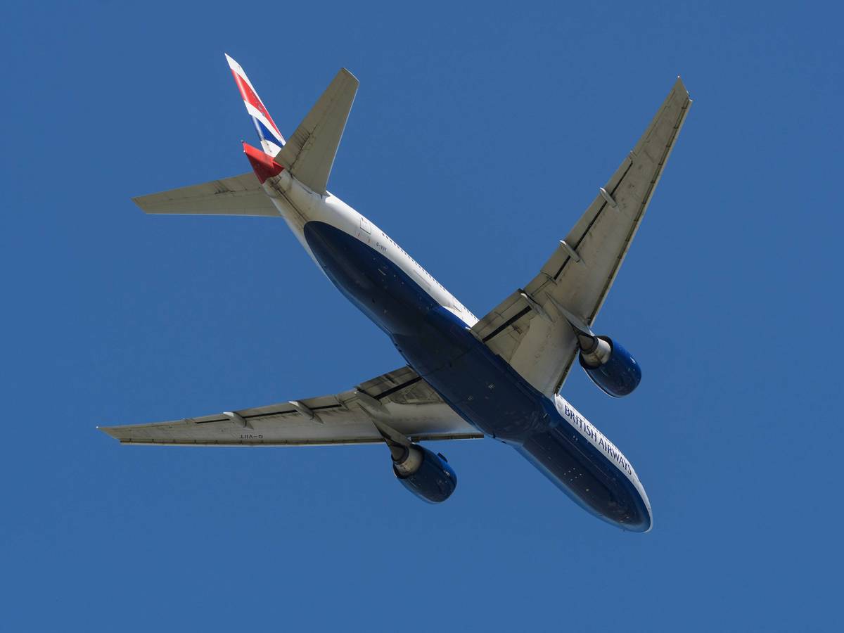 Eine Boeing 777 von British Airways geriet in eine Notlage.