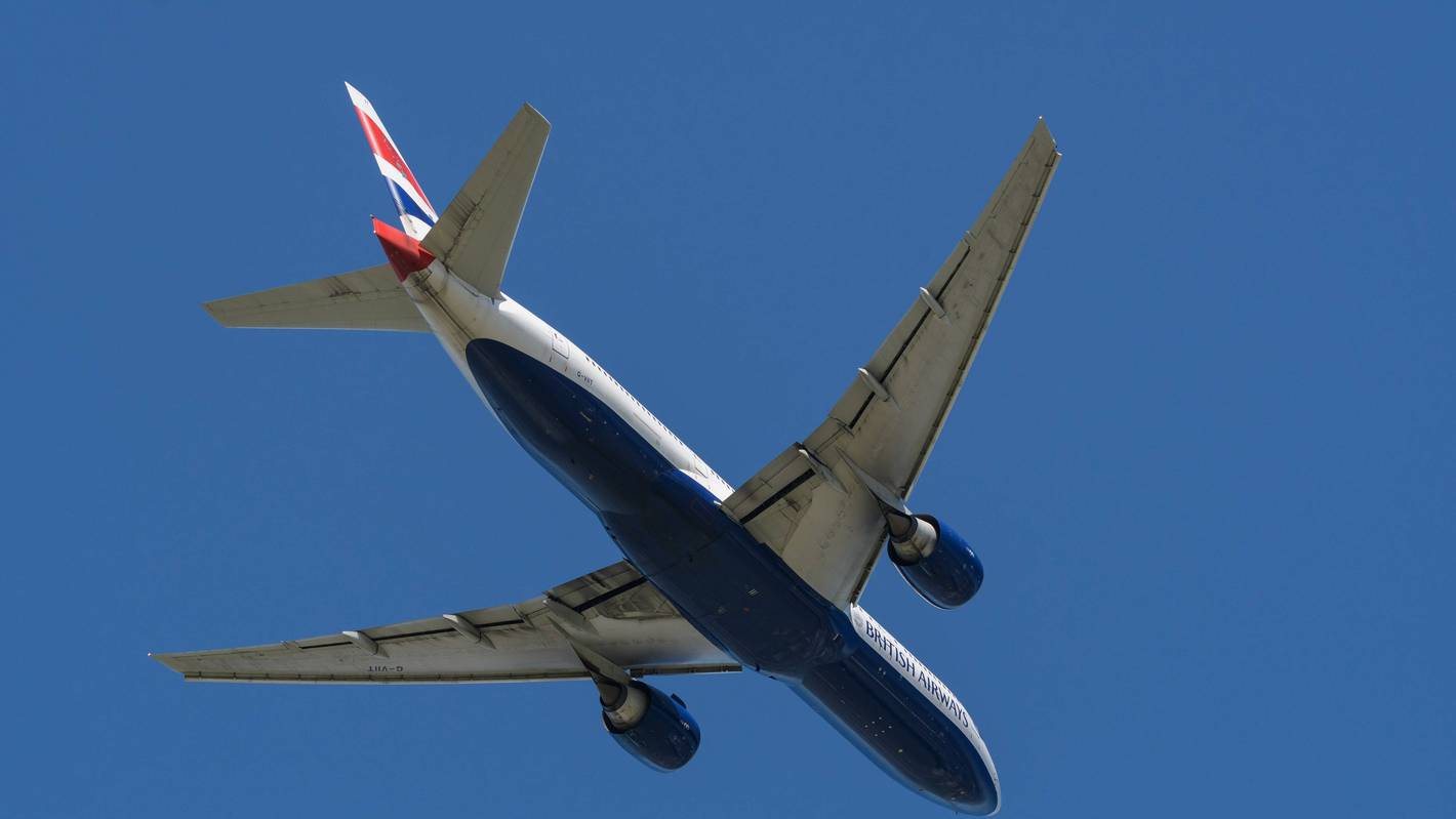 Eine Boeing 777 von British Airways geriet in eine Notlage.