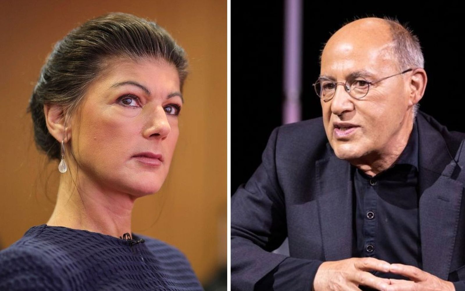 Gregor Gysi hat im Podcast „Zwischen den Zeilen“ über den Kurs seiner früheren Parteikollegin Sahra Wagenknecht spekuliert. (Bild: 2024 Getty Images/Omer Messinger / 2021 Getty Images/Joshua Sammer)