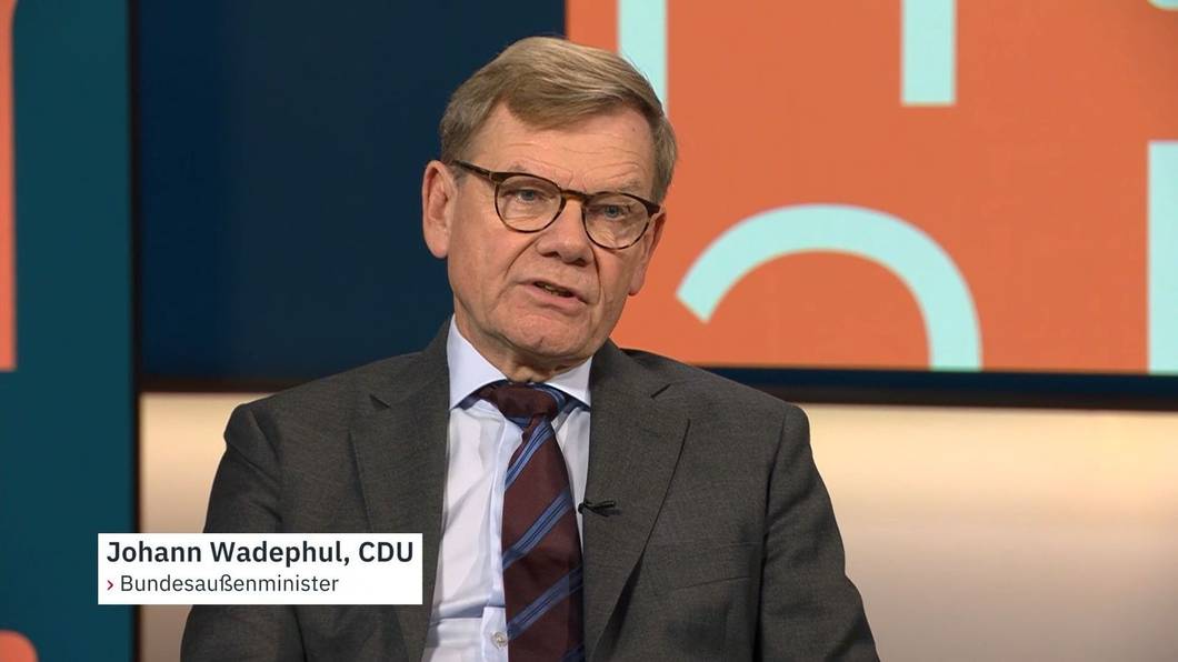 Außenminister Johann Wadephul sprach bei „Pinar Atalay“ über den russischen Krieg gegen die Ukraine. (Bild: ntv)