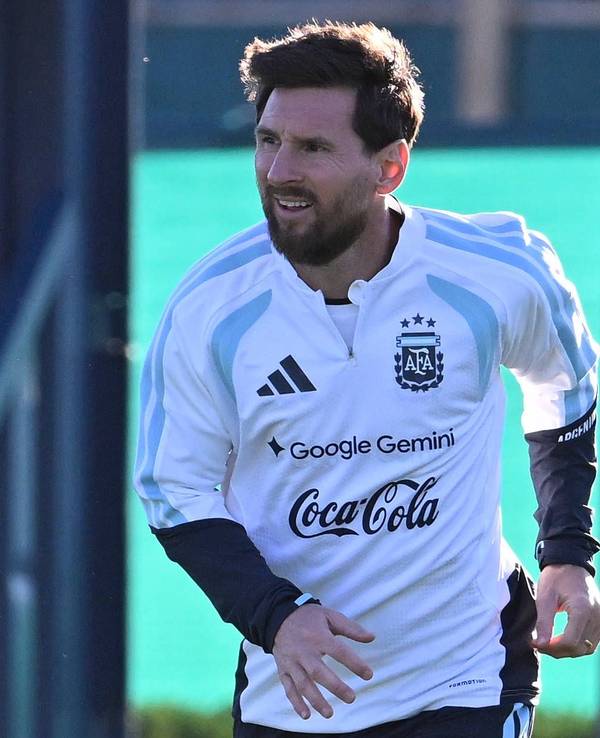 Argentinien-Training mit Lionel Messi.